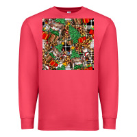Cardinal christmas donkey Premium Sweatshirt - FaDigitalArtStudio