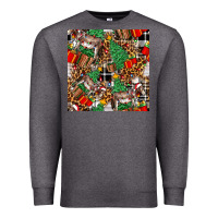 Charcoal Heather christmas donkey Premium Sweatshirt - FaDigitalArtStudio