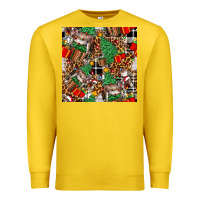 Lemon christmas donkey Premium Sweatshirt - FaDigitalArtStudio