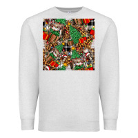 Oatmeal Heather christmas donkey Premium Sweatshirt - FaDigitalArtStudio