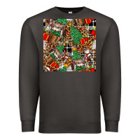 Smoke christmas donkey Premium Sweatshirt - FaDigitalArtStudio