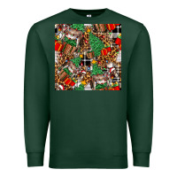 Sports Green christmas donkey Premium Sweatshirt - FaDigitalArtStudio