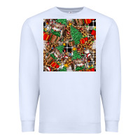 White christmas donkey Premium Sweatshirt - FaDigitalArtStudio
