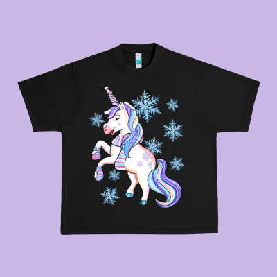 Winter Unicorn Urban Heavy Tee Designed By Artiststas