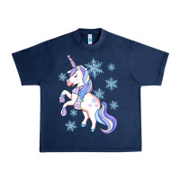 Navy Winter unicorn Urban Heavy Tee - Artiststas