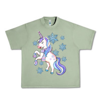 Oil Green Winter unicorn Urban Heavy Tee - Artiststas