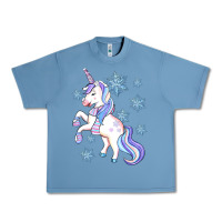 Pebble Blue Winter unicorn Urban Heavy Tee - Artiststas