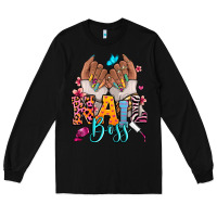 Black Afro woman nail boss Long Sleeve Tee - RanaPortraitStore