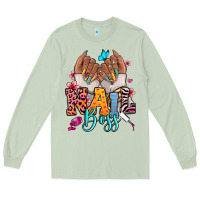 Matcha Afro woman nail boss Long Sleeve Tee - RanaPortraitStore