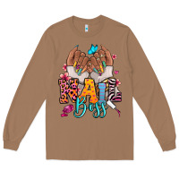 Toasted Coconut Afro woman nail boss Long Sleeve Tee - RanaPortraitStore