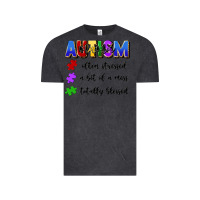 Vintage Black i'm a hot mess always stressed and proudly autism Vintage Tee - Artiststas