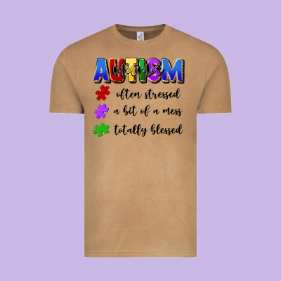I'm A Hot Mess Always Stressed And Proudly Autism Vintage Tee Designed By Artiststas