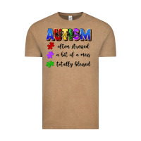 Vintage Coffee i'm a hot mess always stressed and proudly autism Vintage Tee - Artiststas