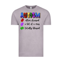 Vintage Zinc i'm a hot mess always stressed and proudly autism Vintage Tee - Artiststas