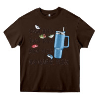 Chocolate Brown one fish two fish red fish boujee fish Heavy Core Tee - MaliasSmallBusiness