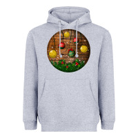Heather Grey christmas Heavyweight Hoodie - BundleAndBundleShop