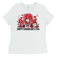 White happy valentine's day Ladies Tee - MaliasSmallBusiness