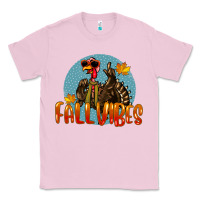 Bubblegum Pink Fall Vibes Turkey Classic Tee - LillyAllenDesigns