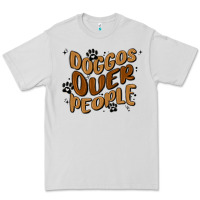 Dove Grey doggos over people Premium Tee - MaliasSmallBusiness