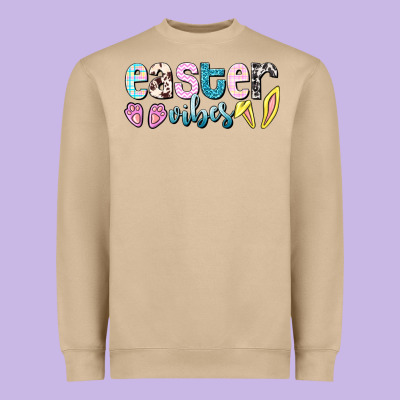 Easter Vibes Easter Day Heavyweight Sweatshirt Designed By Howdyjamesfarm