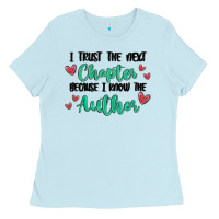 Baby Blue capter author Ladies Tee - MaliasSmallBusiness