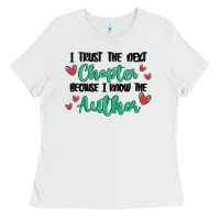 White capter author Ladies Tee - MaliasSmallBusiness