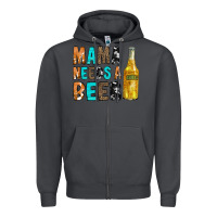 Smoke Mama Needs a Beer Zipper Hoodie - CowCowDesign