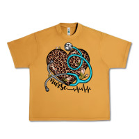 Peanut Butter nurse leopard heart Urban Heavy Tee - JahusDesignShop