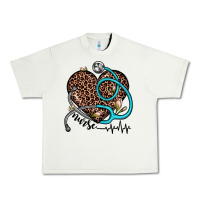 Pistachio nurse leopard heart Urban Heavy Tee - JahusDesignShop