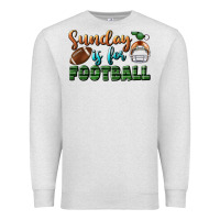 Oatmeal Heather sunday is for football Premium Sweatshirt - BundleAndBundleShop