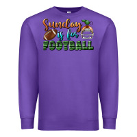 Purple sunday is for football Premium Sweatshirt - BundleAndBundleShop
