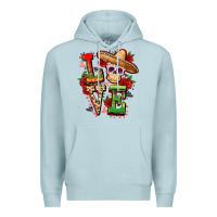 Blue Mist Cinco de mayo love Premium Hoodie - FaDigitalArtStudio