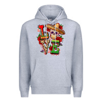 Heather Grey Cinco de mayo love Premium Hoodie - FaDigitalArtStudio