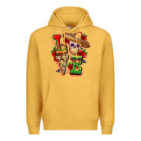 Mustard Cinco de mayo love Premium Hoodie - FaDigitalArtStudio