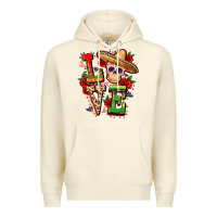 Sandshell Cinco de mayo love Premium Hoodie - FaDigitalArtStudio
