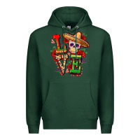 Sports Green Cinco de mayo love Premium Hoodie - FaDigitalArtStudio