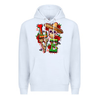 White Cinco de mayo love Premium Hoodie - FaDigitalArtStudio