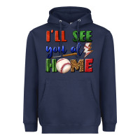 Navy i'll see you at home Heavyweight Hoodie - BundleAndBundleShop