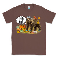 Chestnut Hello Fall Brown Bear Classic Tee - LillyAllenDesigns