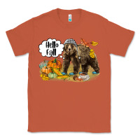 Copper Hello Fall Brown Bear Classic Tee - LillyAllenDesigns