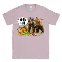 Lilac Hello Fall Brown Bear Classic Tee - LillyAllenDesigns