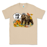Mushroom Hello Fall Brown Bear Classic Tee - LillyAllenDesigns