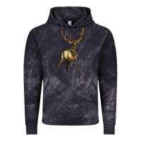 Cloud Black elk deer Vintage Hoodie - LillyAllenDesigns