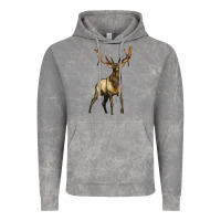 Cloud Rock elk deer Vintage Hoodie - LillyAllenDesigns