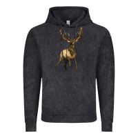 Vintage Arctic elk deer Vintage Hoodie - LillyAllenDesigns