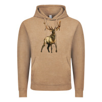 Vintage Coffee elk deer Vintage Hoodie - LillyAllenDesigns