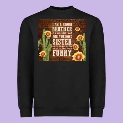 I Am A Proud Brother Heavyweight Sweatshirt Designed By Tumblerdesignbyshophia