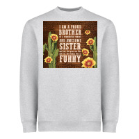 Heather Grey i am a proud brother Heavyweight Sweatshirt - TumblerDesignByShophia