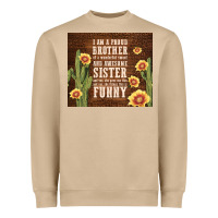 Mushroom i am a proud brother Heavyweight Sweatshirt - TumblerDesignByShophia