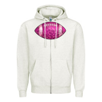 American Football Pink Zipper Hoodie | Teevron